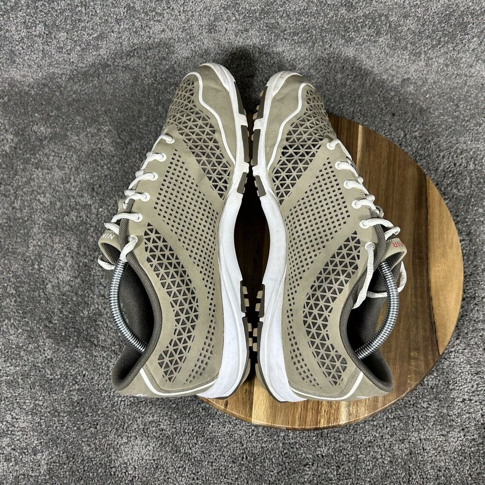 Nike Air Rate Tour 379200-212 Men’s Size 11.5 Khaki Mesh Spiked Golf Shoes Used - Picture 7 of 11